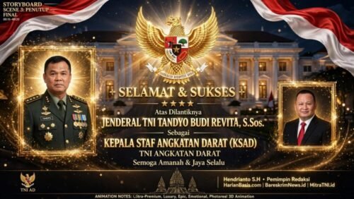 Pimred NNCNEWS.ID Ucapkan Selamat ke KSAD Baru Tandyo Budi Revita